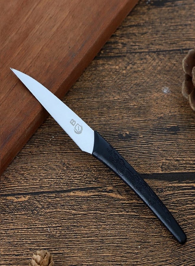 وي3 مجموعة سكاكين تقطيع الفواكه والخضراوات we3؟ طقم من 3 سكاكين تقشير فائقة الحدة بشفرات من الفولاذ المقاوم للصدأ، أدوات تقطيع دقيقة للمطبخ، التزيين وتزيين الطعام - Image 3